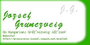 jozsef grunczveig business card